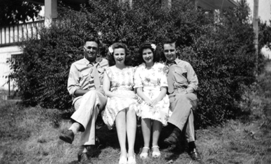 Bob on leave in Perry and with Friends - 1944